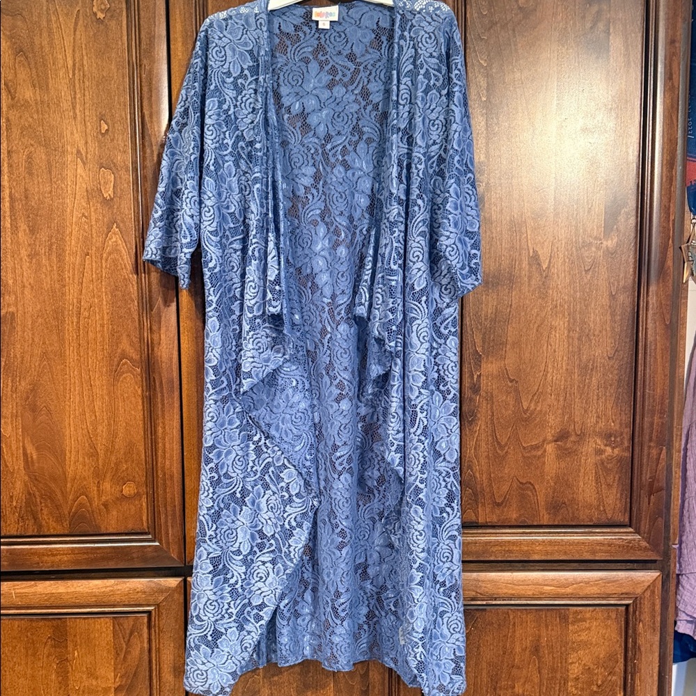 LuLaRoe Blue Lace Shirley